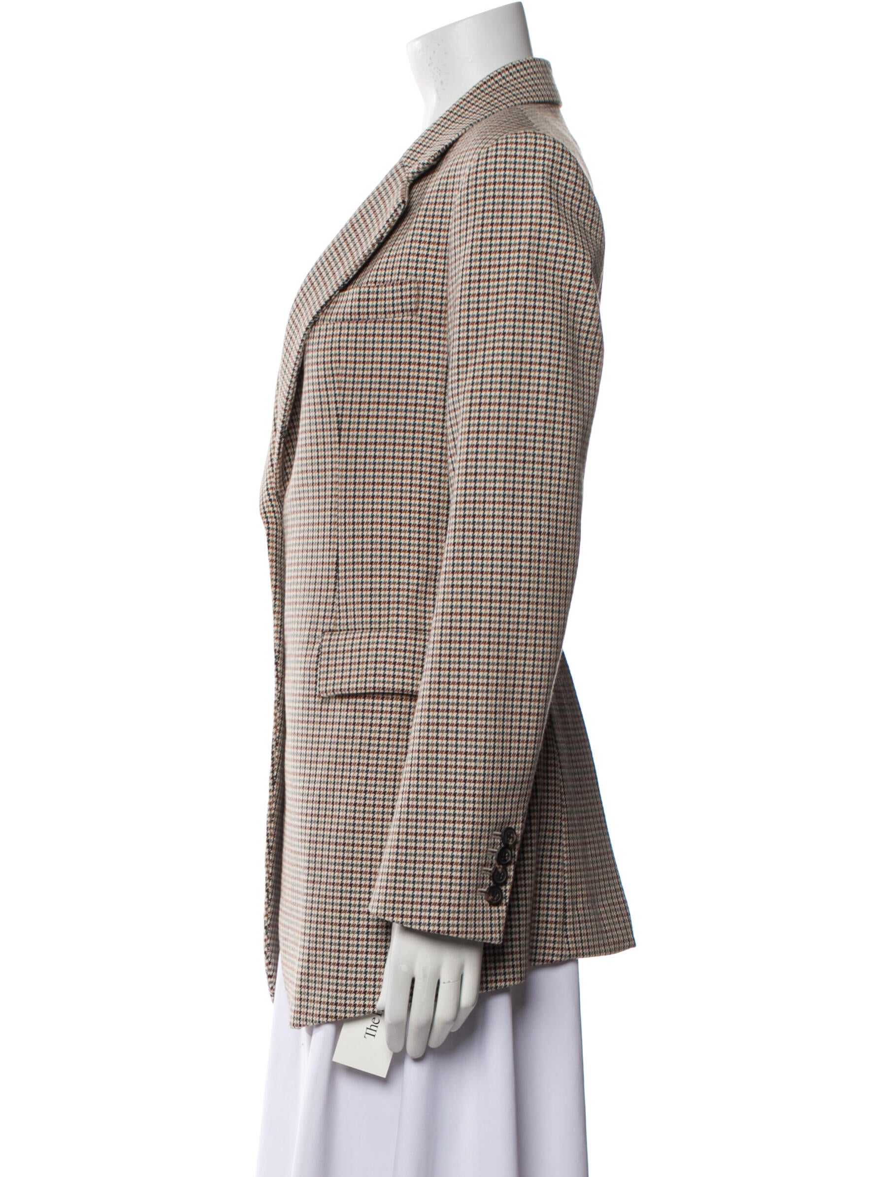Theory Houndstooth Print Coat